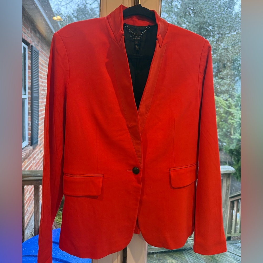 rag & bone Red Single-Button Blazer